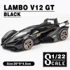 1:Lambos Vision Gran Turismo V12 GT Simulations-Sprotauto im Maßstab 22, Legierungsmodellauto, modifiziertes Druckgussspielzeug mit Licht und Ton, Kindergeschenk