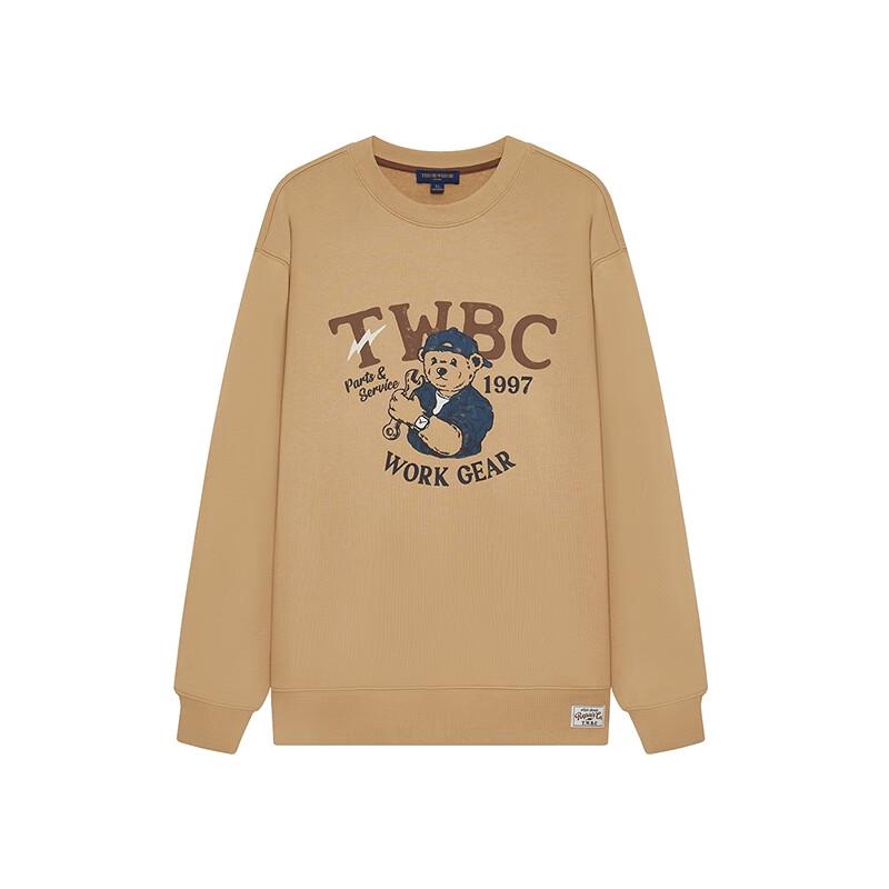 Teenie Weenie Men's Bear Graphic Round Neck Sweatshirt