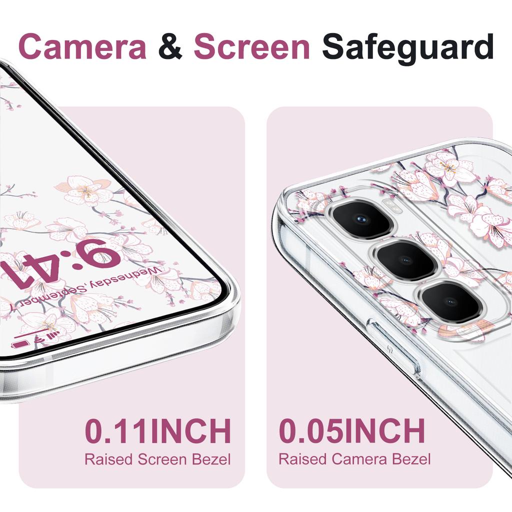 Flower Dance Transparent Phone Case For Infinix Note Hot 60 50 40 30 20 10 Play GT Pro Plus Soft TPU Cover