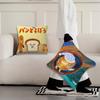 Book Bread thief cute Comfortable soft Pillow Case for Sofa Living Room Home office Decor and Protective Covers