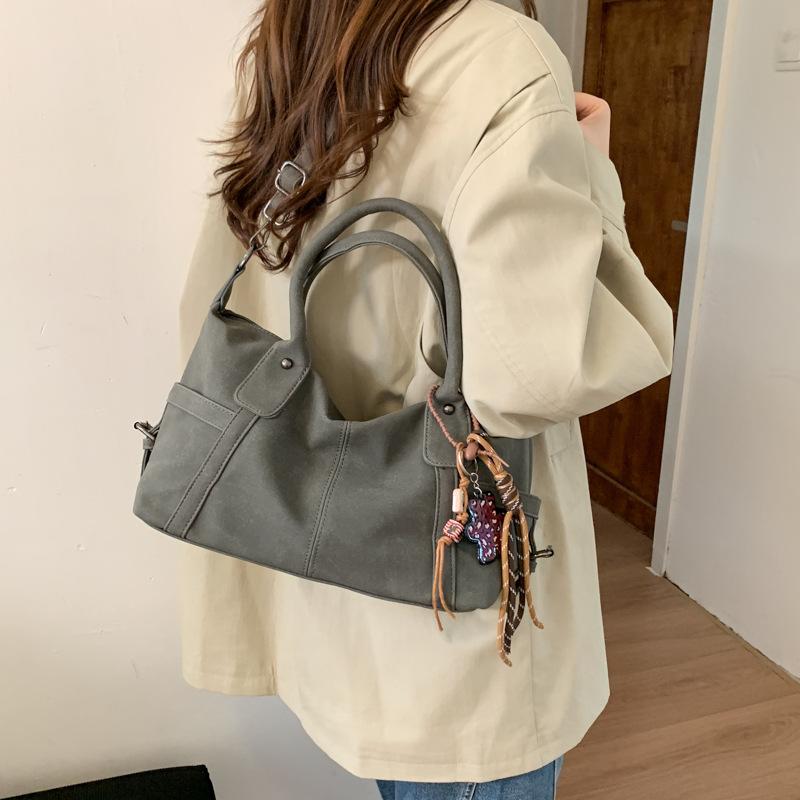Premium Handbag Women's 2025 New Autumn and Winter Retro Shoulder Messenger Bag Women's Bag Fashion Boston Bag