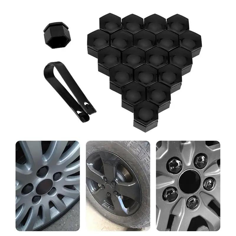20/40/60/80pcs Car Wheel Nut Caps Protection Covers Caps Anti-Rust Auto Hub Screw Cover Car Tyre Nut Bolt Exterior Decoration