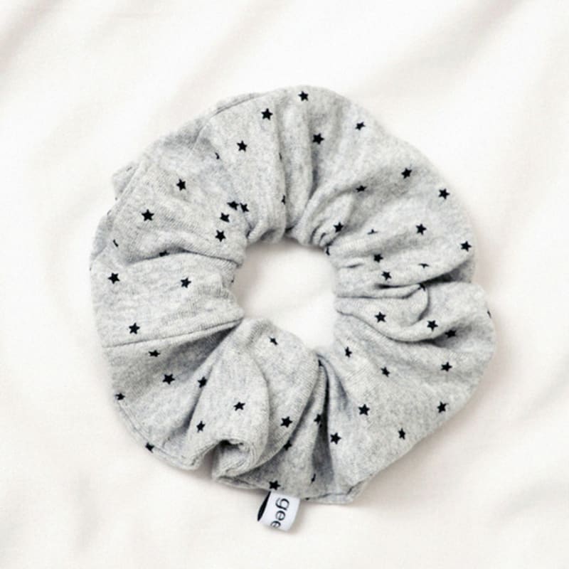 Geegee Mini Star Hair Scrunchie - Grey