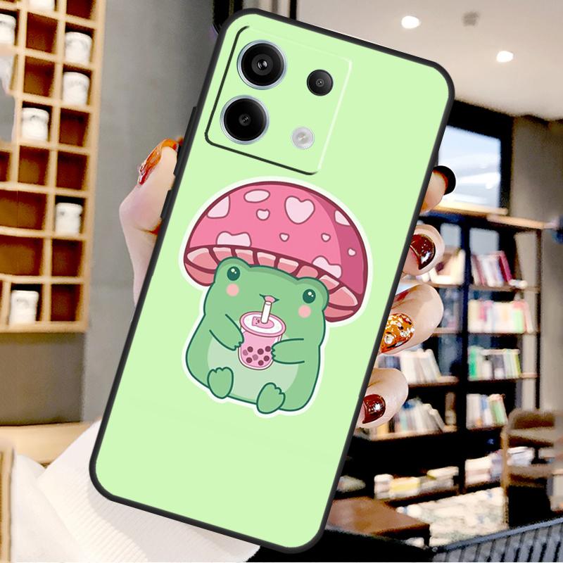 Cute Kawaii Frog For Xiaomi Redmi Note 14 Pro 12 11 9 10 13 15 Pro Plus Case For Redmi 15 10C 12C 13C 14C 15C