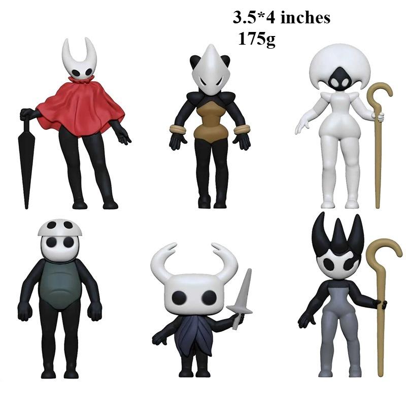 

new 6pcs Hollow Knight Handheld Creative Cartoon Game Dolls Desktop Landscape Ornaments Cake Car Handheld Desktop Living Room