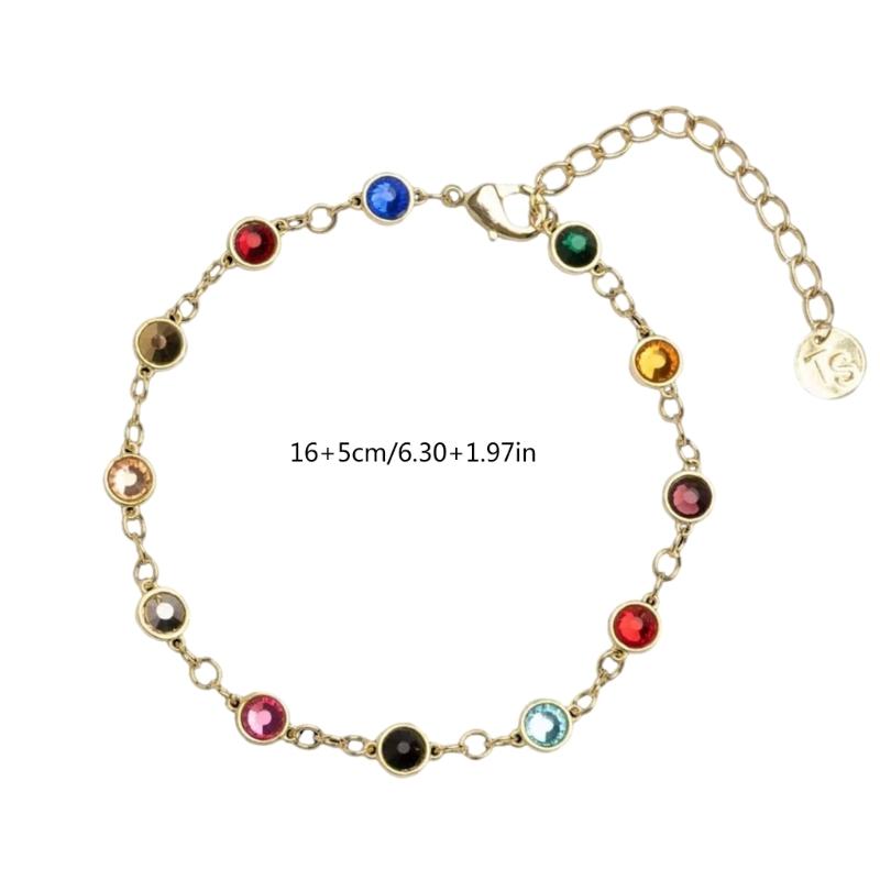 Versatile Wristband with Sparkling Stones Trendy Bangle Bracelet Accessory Charm