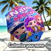 Custom Name Personalized KPop Demon Hunters Print Umbrella, Auto Open Close, 8‑Rib Sturdy Frame, Commute Camping Hiking Use, Birthday Gift