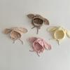 Newborns Cotton Bonnet Hat with Earflaps and Chin Ties, Breathable Baby Fetal Caps Comfortable Toddlers Warm Hat