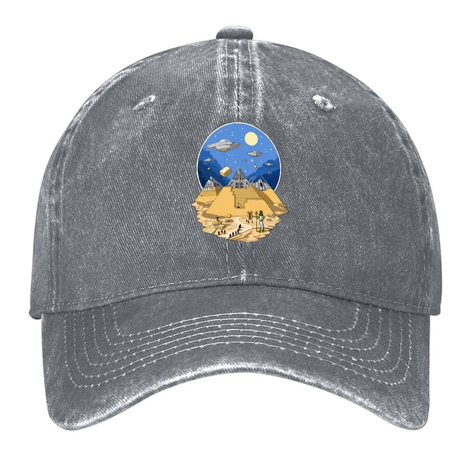 New Aliens Bulding Egyptian Pyramids Baseball Cap hiking hat Sun Cap Trucker Cap luxury Women Unisex Golf Wear Womens