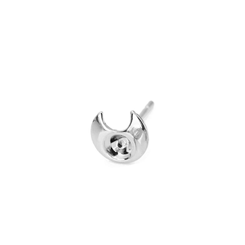20pcs 3.5mm Stainless Steel Earrings Base Cabochon Settings Bulk Anti Allergy Earring Hooks For Jewelry Making Supplies Findings