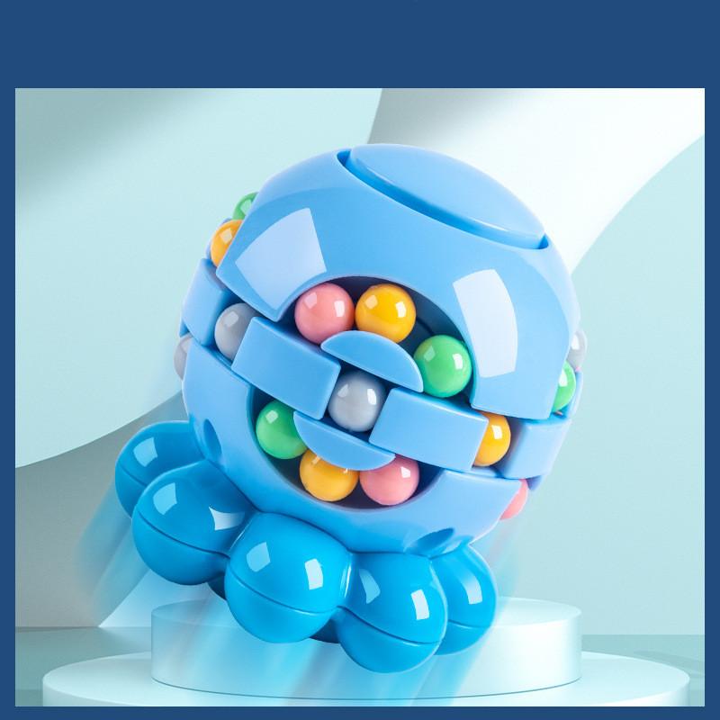 Magic Bean Cube Finger Rotating Stress Relief Toy for Adults Kids Antistress Anxiety Relief Fidget Cube Gifts Puzzle Toys