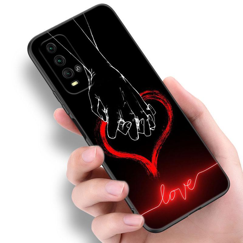 Love On The Finger Kpop Phone Case For Xiaomi Redmi Note 5 6 9T K20 K40 K50 Pro 7A 8A 9A 9C 9i 10A 10C A1 S2 TPU Black Cover