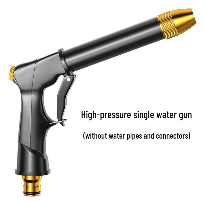 High-Pressure Telescopic Car Wash Water Gun with Soft Hose Nozzle