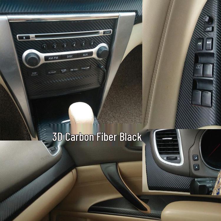 Teana 08-12 Adhesivo de Consola de Cambios de Fibra de Carbono para Modificación Interior