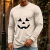 Men's Halloween Long Sleeve Neck Casual Top for Party