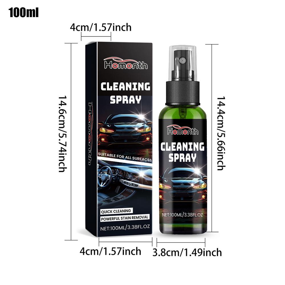 Automotive Interior Cleaner Spray Výkonný čisticí sprej na interiér auta 100 ml Vozidla Jemný čisticí prostředek na kůži