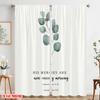2pcs 2D Flat Printing Window Treatment Curtains His Mercies Are New Morning Polyester Without Electricity Seasonal Party &