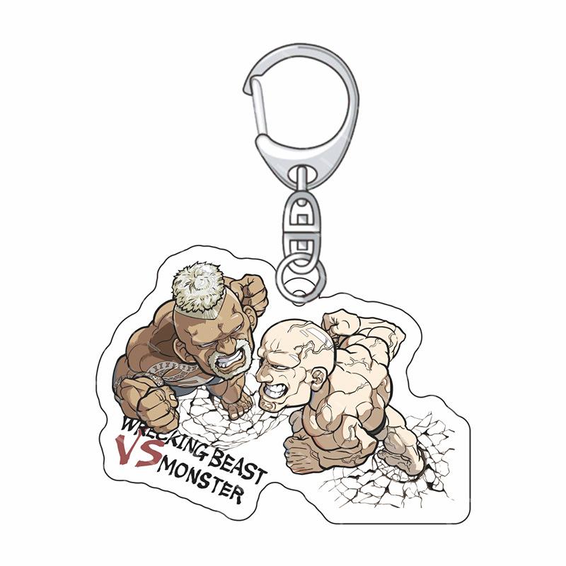 

Kengan Ashura Acrylic Keychain Lovely Baby Bag Charms Pendant Friends Gift Fans Fun Key Chain Cute Accessories Souvenir 6 cm