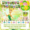 Peter Pan Tinker Bell Birthday Party Decoration Cake Topper Balloon Princess Forest Elf Background Banner Boy Girl Gifts