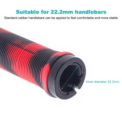 Bike Handlebar Grips Anti-Slip MTB Mountain Bike Handlebar Cover Shock Absorbing Mountain Bicycle Grips for 22.2mm Handlebar