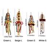 Handmade Christmas Decor Pendant Colorful Christmas Decorations Cotton Rope Bells Pendant  for Home
