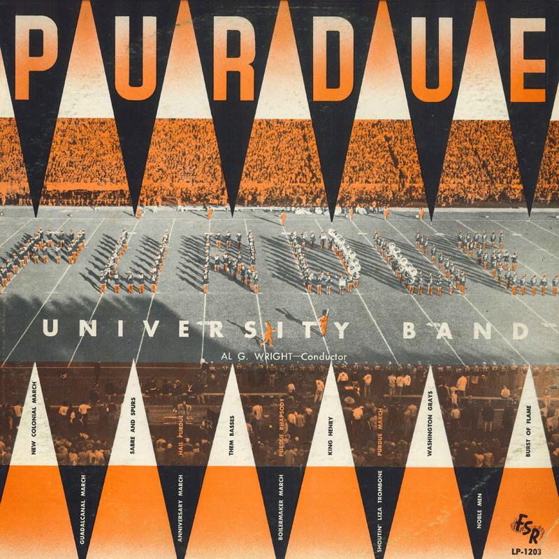 

LP Record PURDUE UNIVERSITY BAND Purdue University Band LP1203 FSR US Military Used