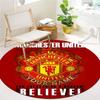 Manchester United F Custom Name Round Area Rug,Carpet Rug for Living Room Bedroom Sofa Playroom Decor,Non-slip Floor Mat