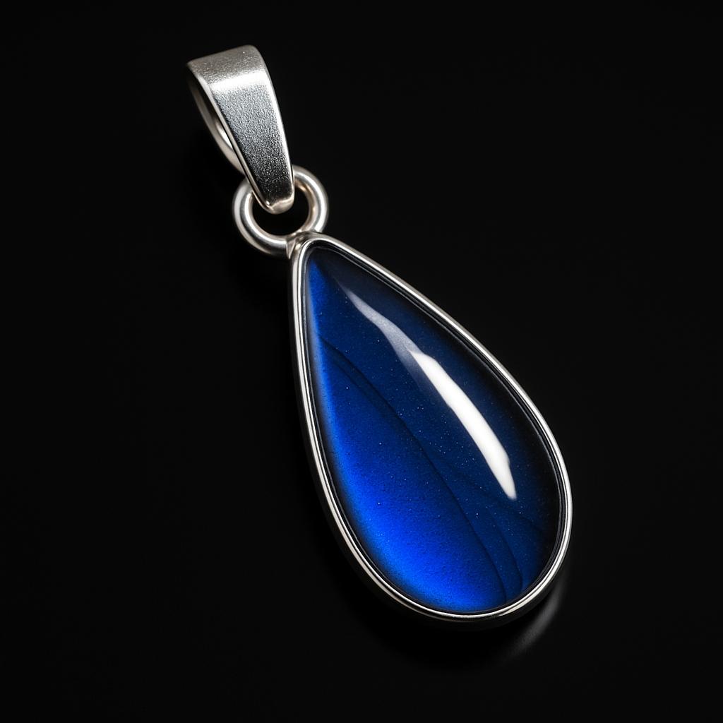 Natural Opal Pendant Pear Cut Gemstone 22.15 ct 925 Sterling Silver October Birthday Birthstone
