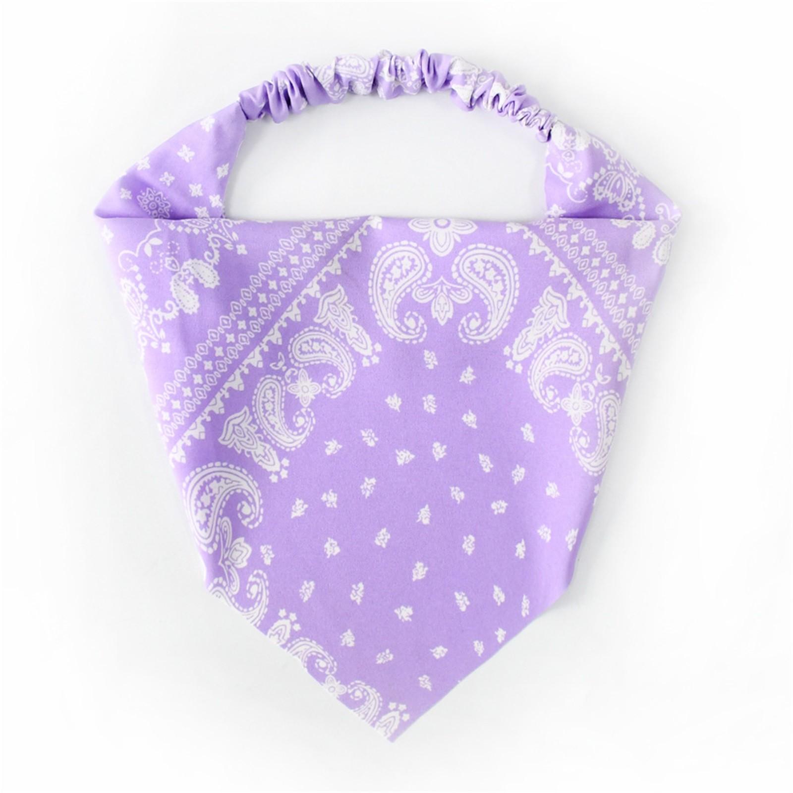 

Повязка на голову из эластичной ткани – мягкая и регулируемая повязка для волос для женщин и девочек One Size светло-фиолетовый