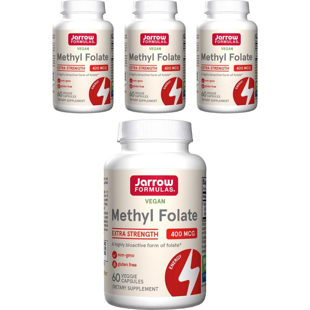 Jarrow Methyl Folic Acid 400mcg Capsules 4 Pcs 60 Tablets