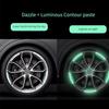 2023 20PCS Car Wheel Hub Reflective Sticker Anti Collision Luminous Reflective Stripe for Car Wheel Rim Tape Exterior Decoration