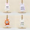 Rabbit Plush Cartoon Toys Keychain Stuffed Dolls Bag Decorations Gifts Kids