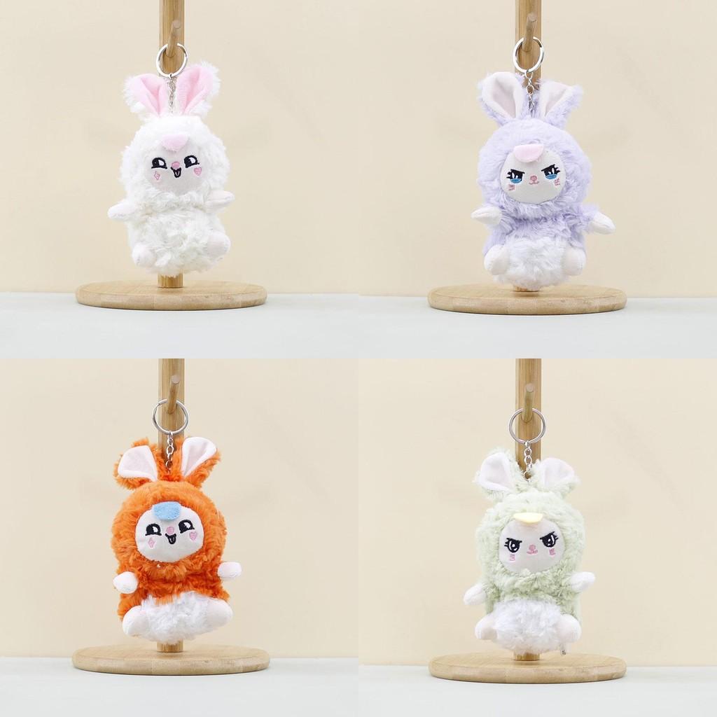 Rabbit Plush Cartoon Toys Keychain Stuffed Dolls Bag Decorations Gifts Kids
