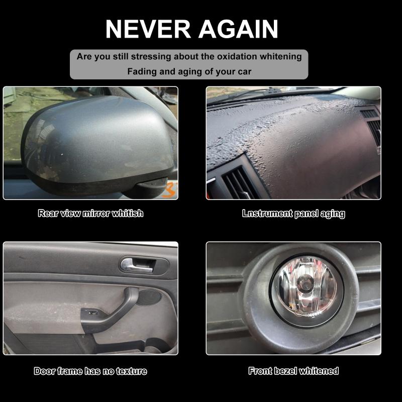 Professional Car Interior Cleaner Kit Restores Shine on Plastic Leather Dashboard and Seats UV Protection for Auto Enthusiasts