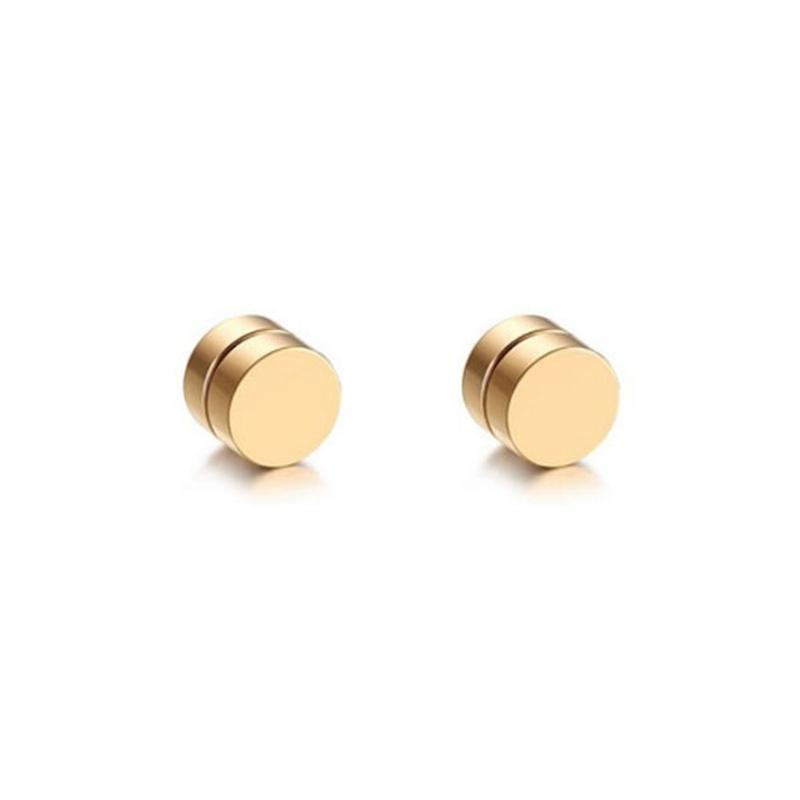 Men's Fashion Hip Hop Personalized Magnetic Stainless Steel False Earrings