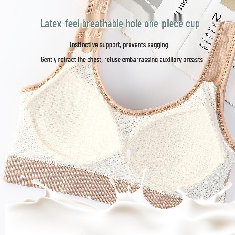 Soutien-gorge de sport bandeau sans couture côtelé à larges bretelles