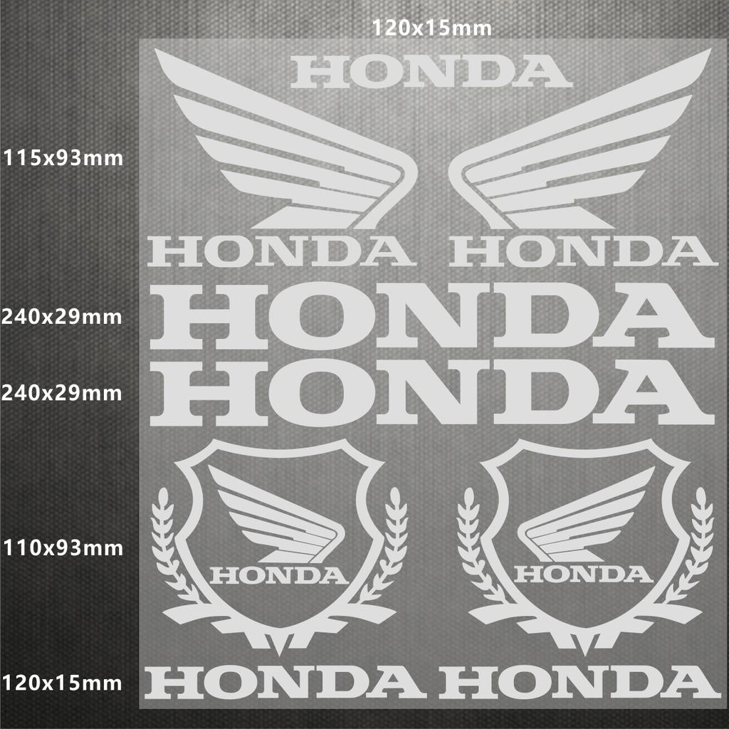 CKU5 Reflective Honda Sticker Logo Motorcycle Helmet Decal Waterproof