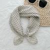 1116 Summer New Polka Dot Small Square Scarf Women's Fashion Commuting Versatile Small Scarf Travel Photo Decoration Silk Scarf