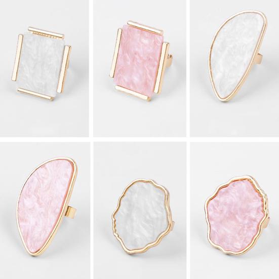 Imitation Shell Finger Nail Art Ring Palette Maniküre Make-up-Tool