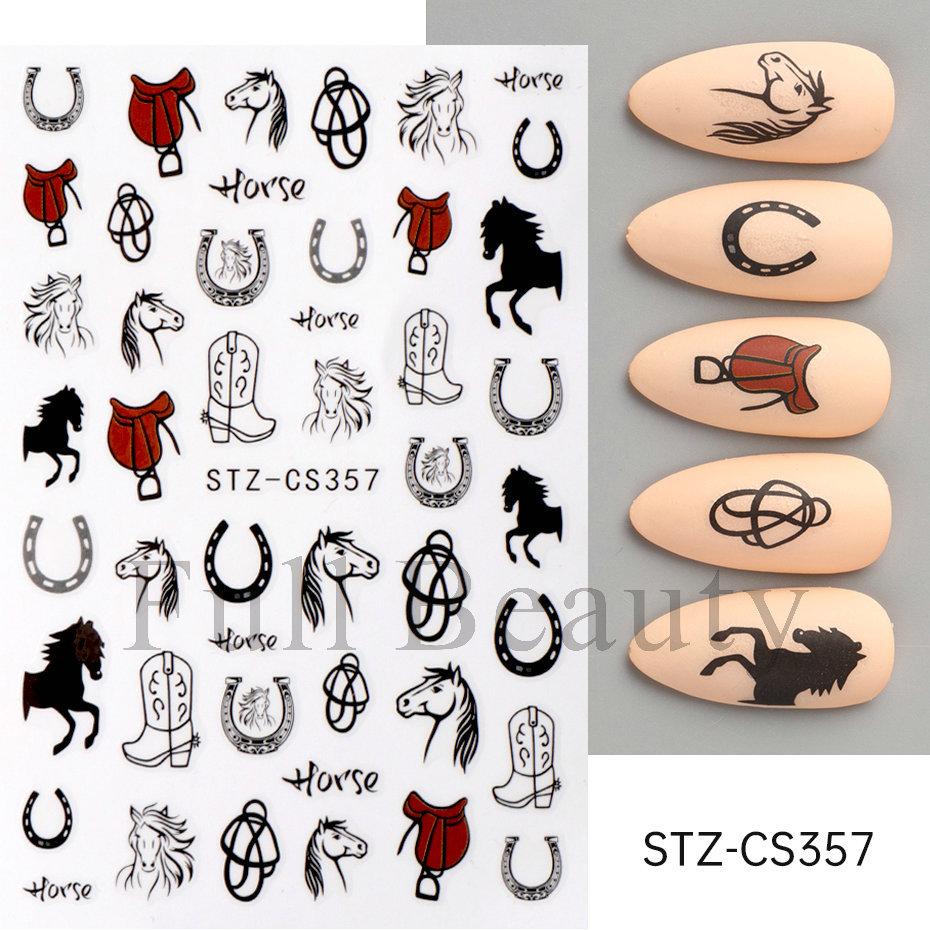 Nail Art Stickers Ins Red Lip Cherry Strawberry Y2K Sweet Cool Style Bow Digital Adhesive Nail Stickers