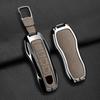 AABKR1 Zinc Alloy Leather Car Key Case for Porsche Cayenne 718 MACAN Panamera 911 Macan Boxster Cayman Cayenne Macan Keychain Key Case