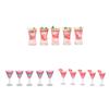 1/12 Dollhouse Glasses Cocktail For Dolls House Decoration Collection