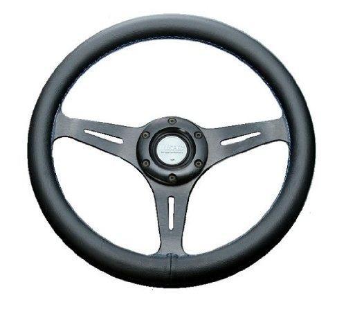 

Fortune FLAT-C PVC leather steering wheel, 33mm diameter, with red stitching