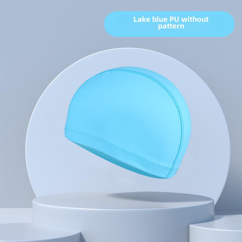 Waterproof Breathable PU Coated Adult Swimming Cap for Men & Women