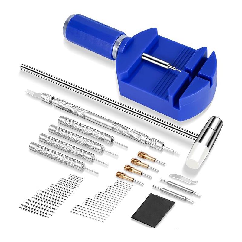 Watch Repair and Adjustment Tool Set: Includes Disassembly Tools, Large Flathead Screwdriver, and Band Removal Tools.