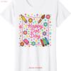 Happy DoT T Shirt Day Bow Coquette for Teacher HOT ITEM Vintage Washed Homme Designer Clothes Graphic Soft Fashion Slightly