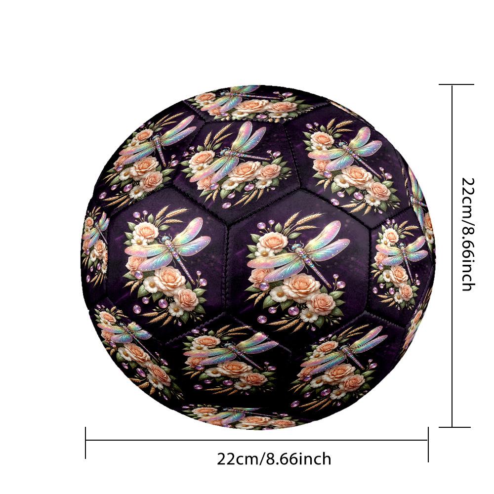 1pc Dragonfly Garden Size 5 Soccer Ball Professional Match Training Football Indoor &Outdoor Sports Ball Training Ball Lightweight Durable y82