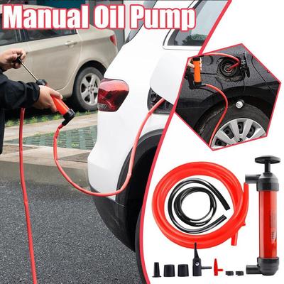 Ölpumpe zum Pumpen von Öl Gas für Siphon Saugrohr Transfer Manuelle Handpumpe für Öl Flüssigkeit Wasser Chemikalientransferpumpe Auto-sty K9S7