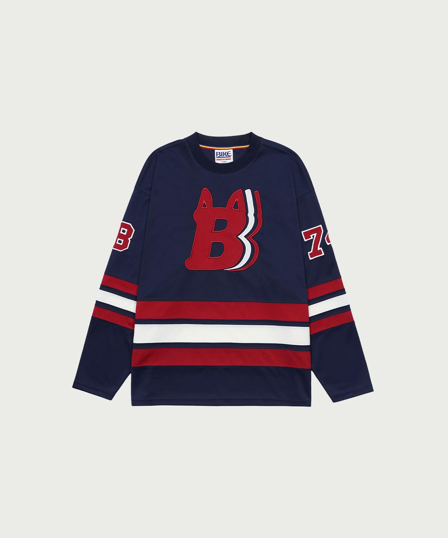 Bike Triple B Logo Football Jersey _ Navy Na/L