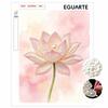 Pearl Lotus Flower Painting Handmade Creative Projects. Home Wall Decoration.